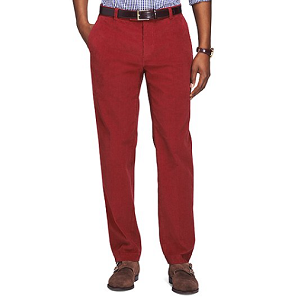 Milano Fit 14-Wale Corduroys - Red